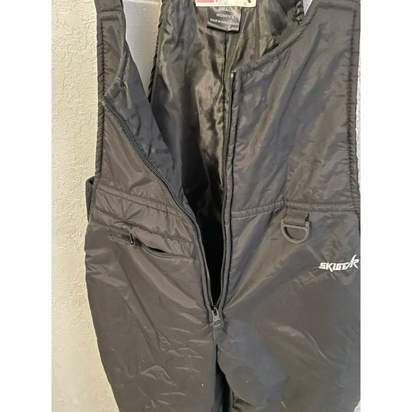 SKIGEAR WOMENS OVERALL SIZE SMALL COLOR BLACK WINTER WATERPROOF PANTS - Picture 7 of 9